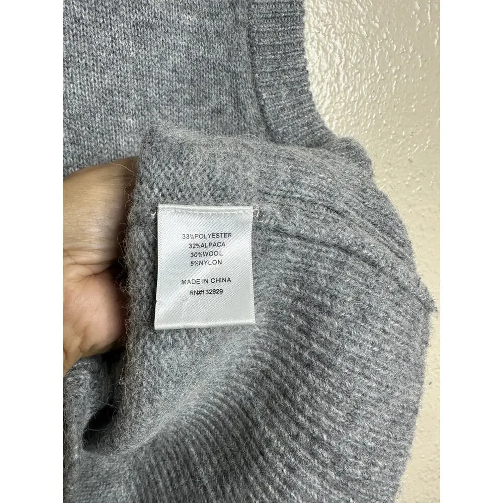 L'Academie by Marianna Krysten Alpaca Wool Button Sweater Vest size M